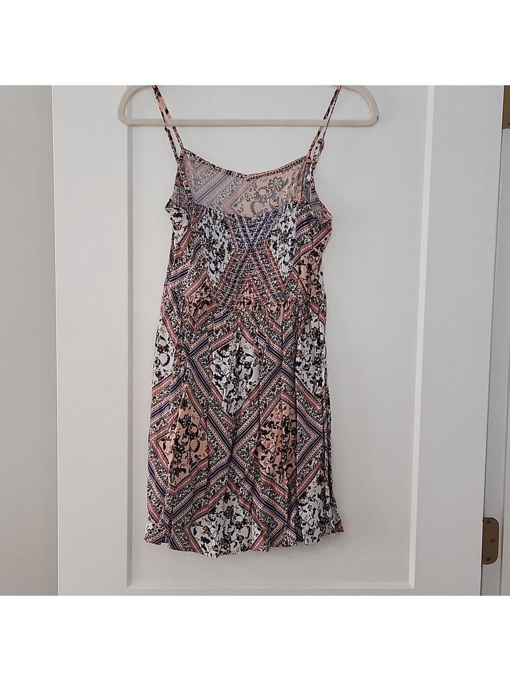 H&M Peach Patterned Mini Dress - Picture 5 of 7